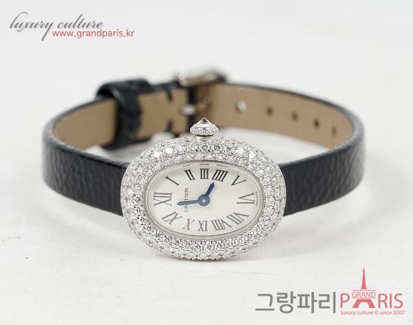까르띠에 베누아 워치 미니 화이트골드 다이아몬드