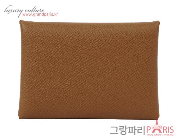 에르메스 칼비 듀오 컴팩트 베르소 카드 홀더 알레잔 베르트 페퍼민트 K 
