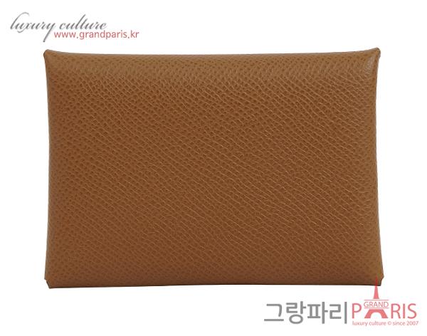 에르메스 칼비 듀오 컴팩트 베르소 카드 홀더 알레잔 베르트 페퍼민트 K 