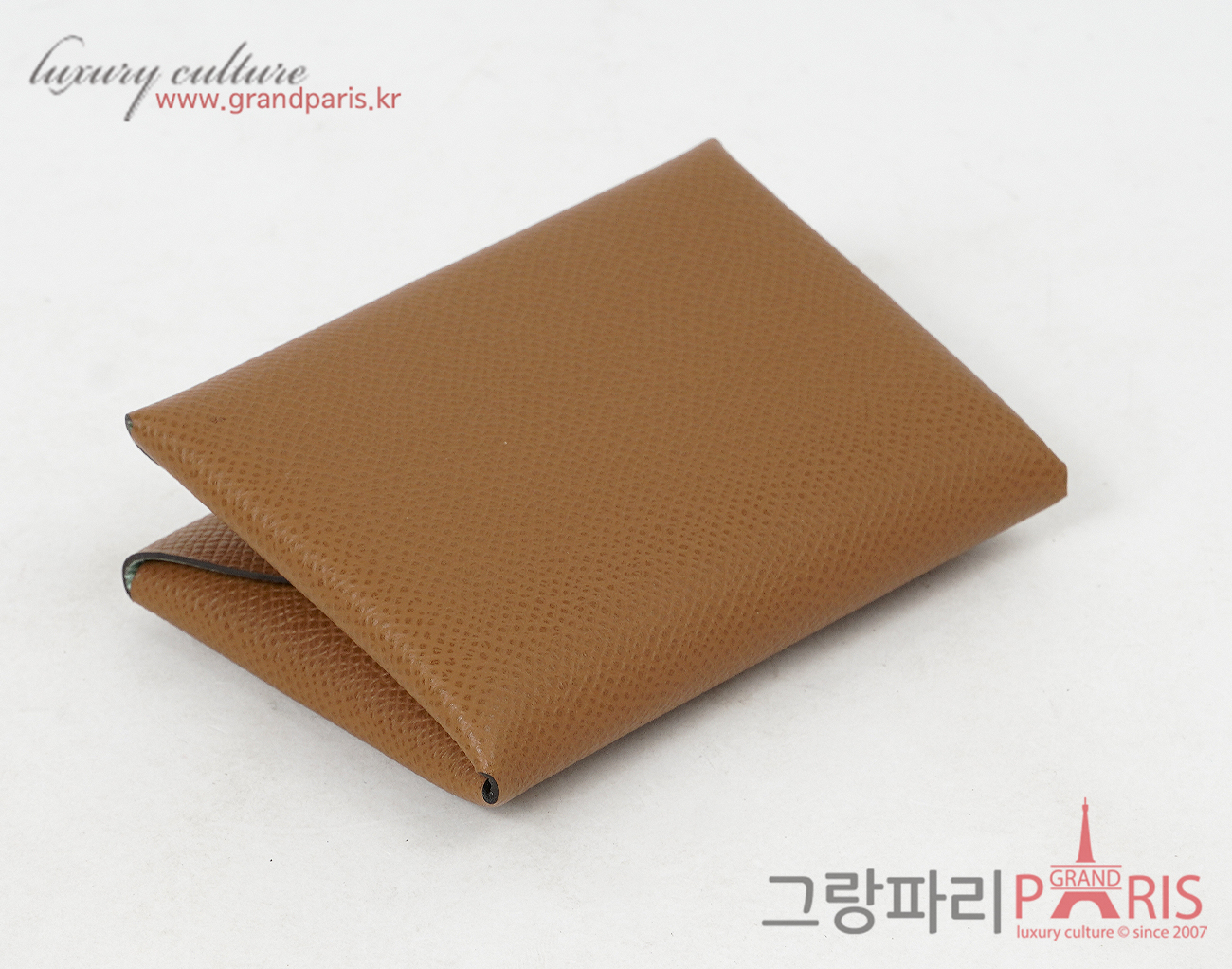 에르메스 칼비 듀오 컴팩트 베르소 카드 홀더 알레잔 베르트 페퍼민트 K 