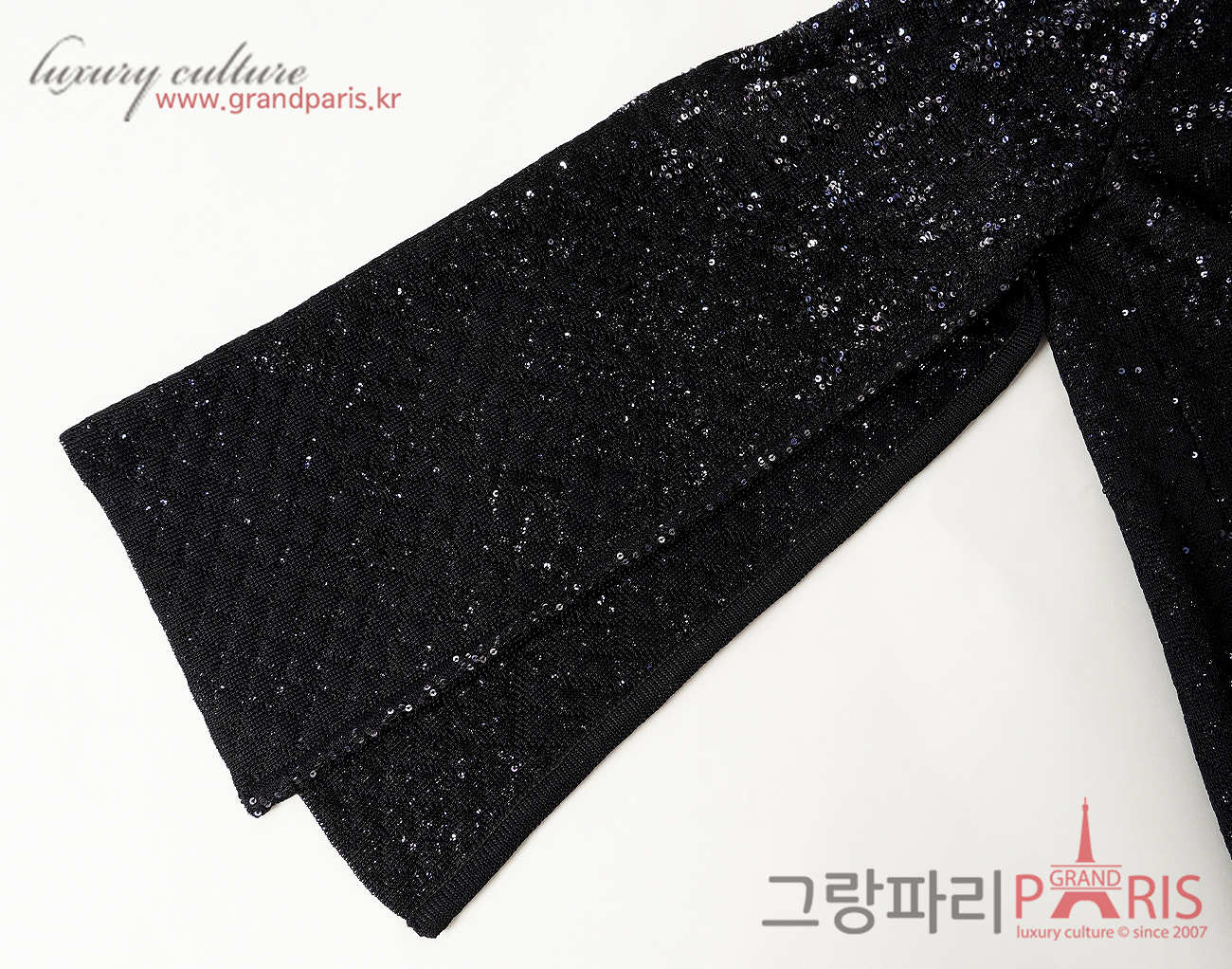 샤넬 25P 이리데슨트 가디건 블랙 36