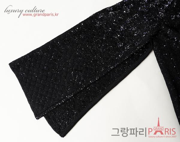샤넬 25P 이리데슨트 가디건 블랙 36