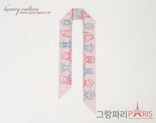 에르메스 트윌리 드레스 코드 로즈 페일 블루 루즈