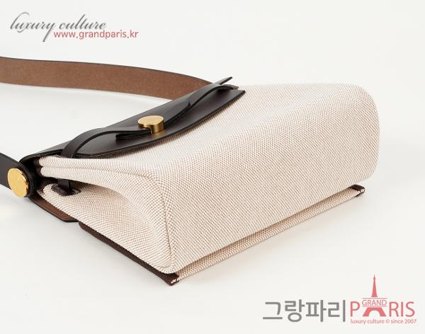 에르메스 미니 에르백 에크루 베이지 에벤 금장 K