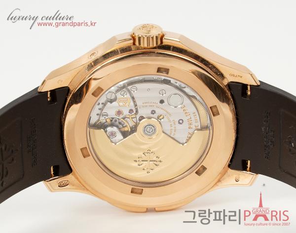파텍필립 아쿠아넛 40mm 트래블 타임 로즈골드 브라운 다이얼 다크 브라운 5164R-001