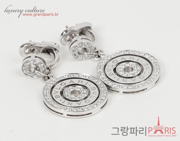 불가리 아스트랄레 세르치 이어링 화이트골드 다이아몬드 