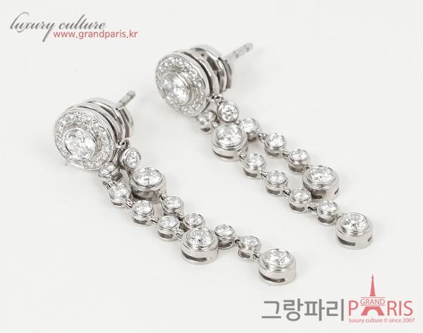 티파니앤코 서클릿 드롭 이어링 플래티넘 다이아몬드