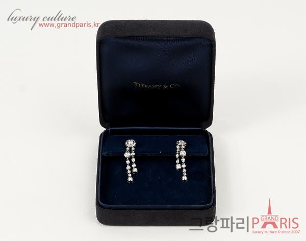 티파니앤코 서클릿 드롭 이어링 플래티넘 다이아몬드