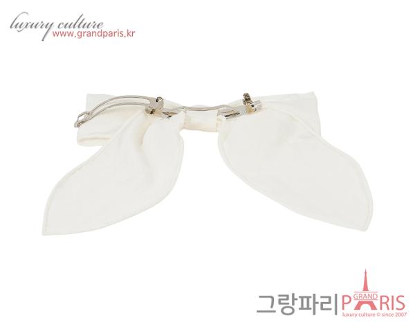 샤넬 리본 헤어핀 에크루