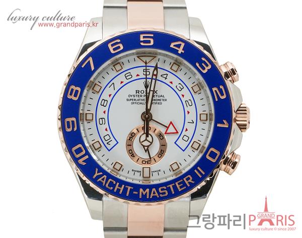 로렉스 요트마스터 II 44mm 로즈골드 콤비 벤츠 헨즈 116681