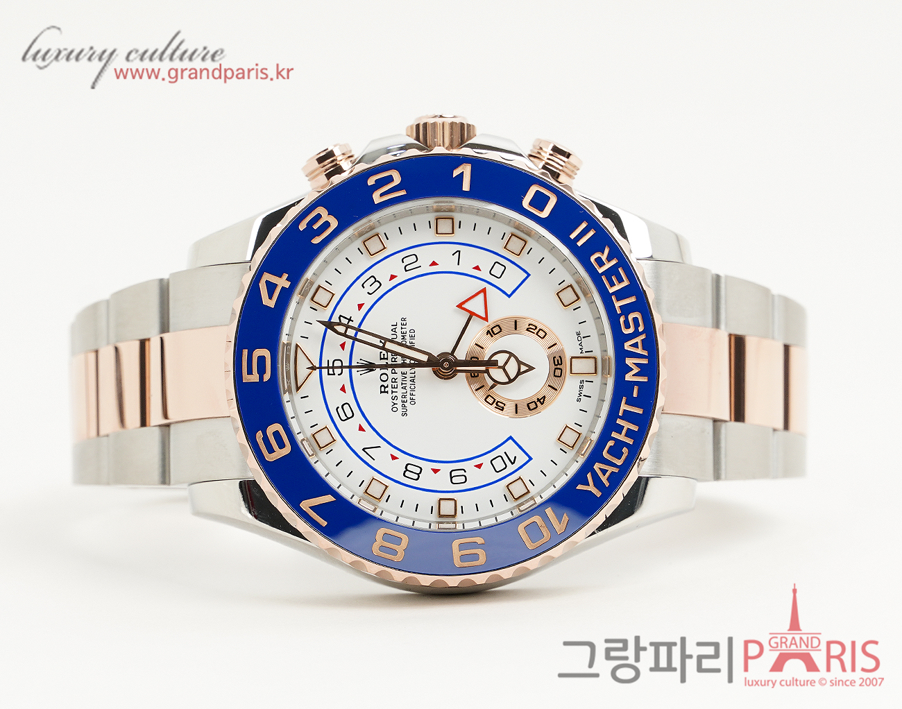 로렉스 요트마스터 II 44mm 로즈골드 콤비 벤츠 헨즈 116681
