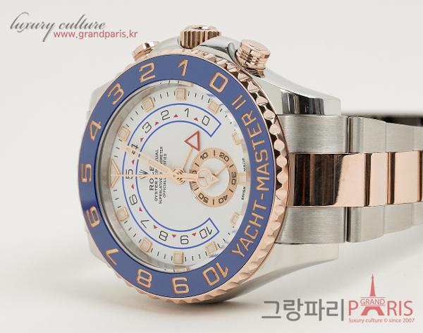 로렉스 요트마스터 II 44mm 로즈골드 콤비 벤츠 헨즈 116681