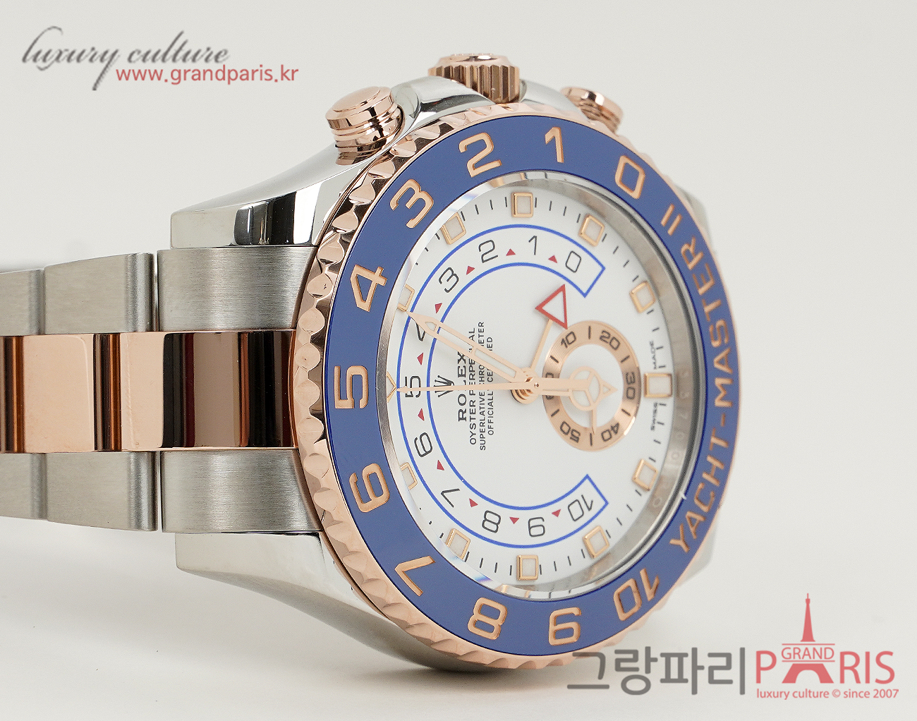 로렉스 요트마스터 II 44mm 로즈골드 콤비 벤츠 헨즈 116681