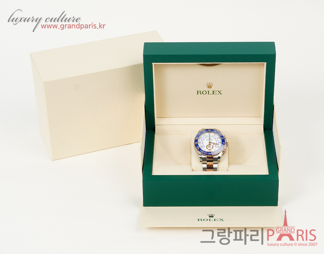 로렉스 요트마스터 II 44mm 로즈골드 콤비 벤츠 헨즈 116681