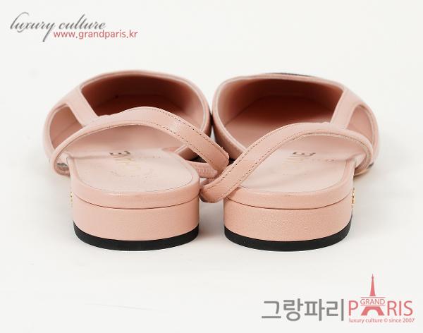 샤넬 슬링백 라이트 핑크 블랙 37C