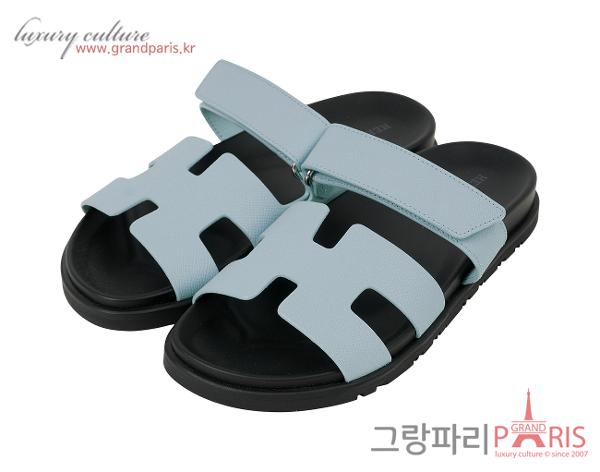 에르메스 시프레 샌들 블루 크리스토 37