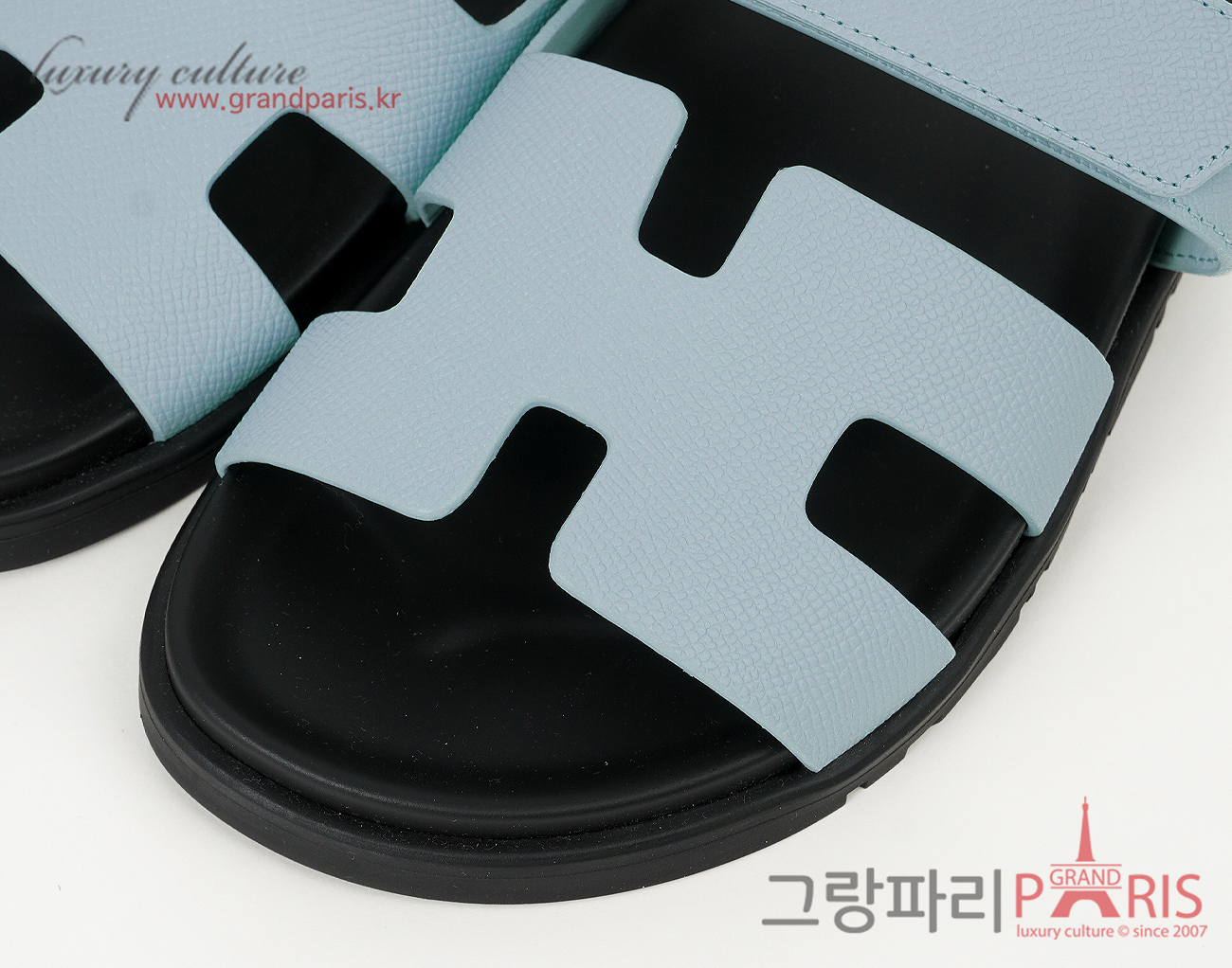 에르메스 시프레 샌들 블루 크리스토 37