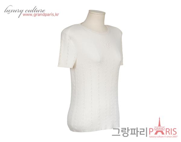 샤넬 CC 데이지 패턴 탑 화이트 42