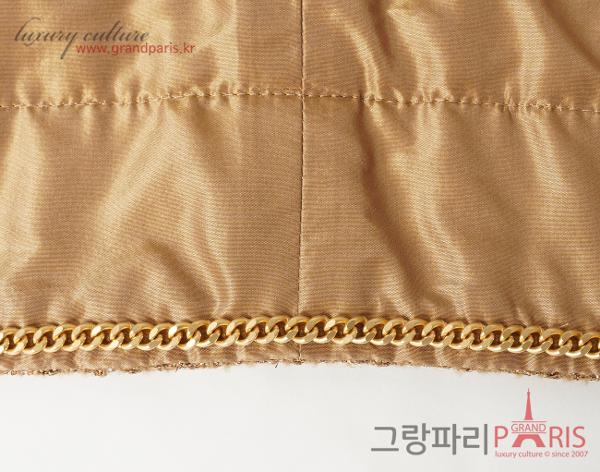 샤넬 트위드 재킷 골드 코퍼 38