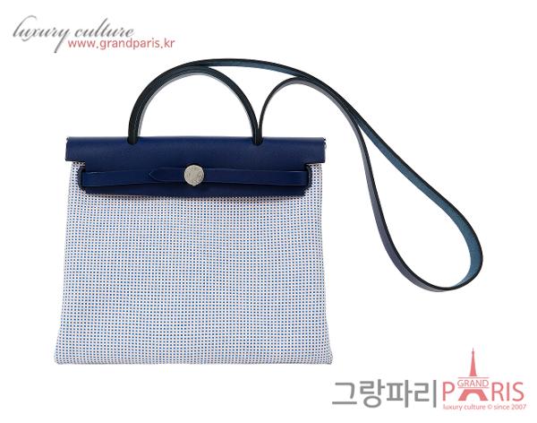 에르메스 에르백 집 31 블루 사파이어 에크루 모브 은장 Z