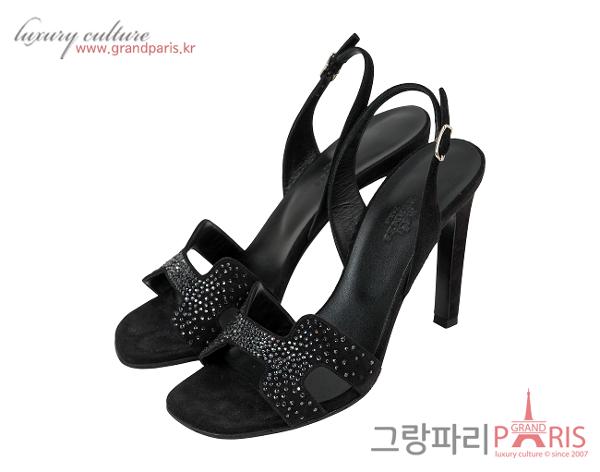 에르메스 엘라 105 샌들 블랙 36