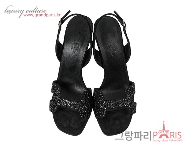 에르메스 엘라 105 샌들 블랙 36