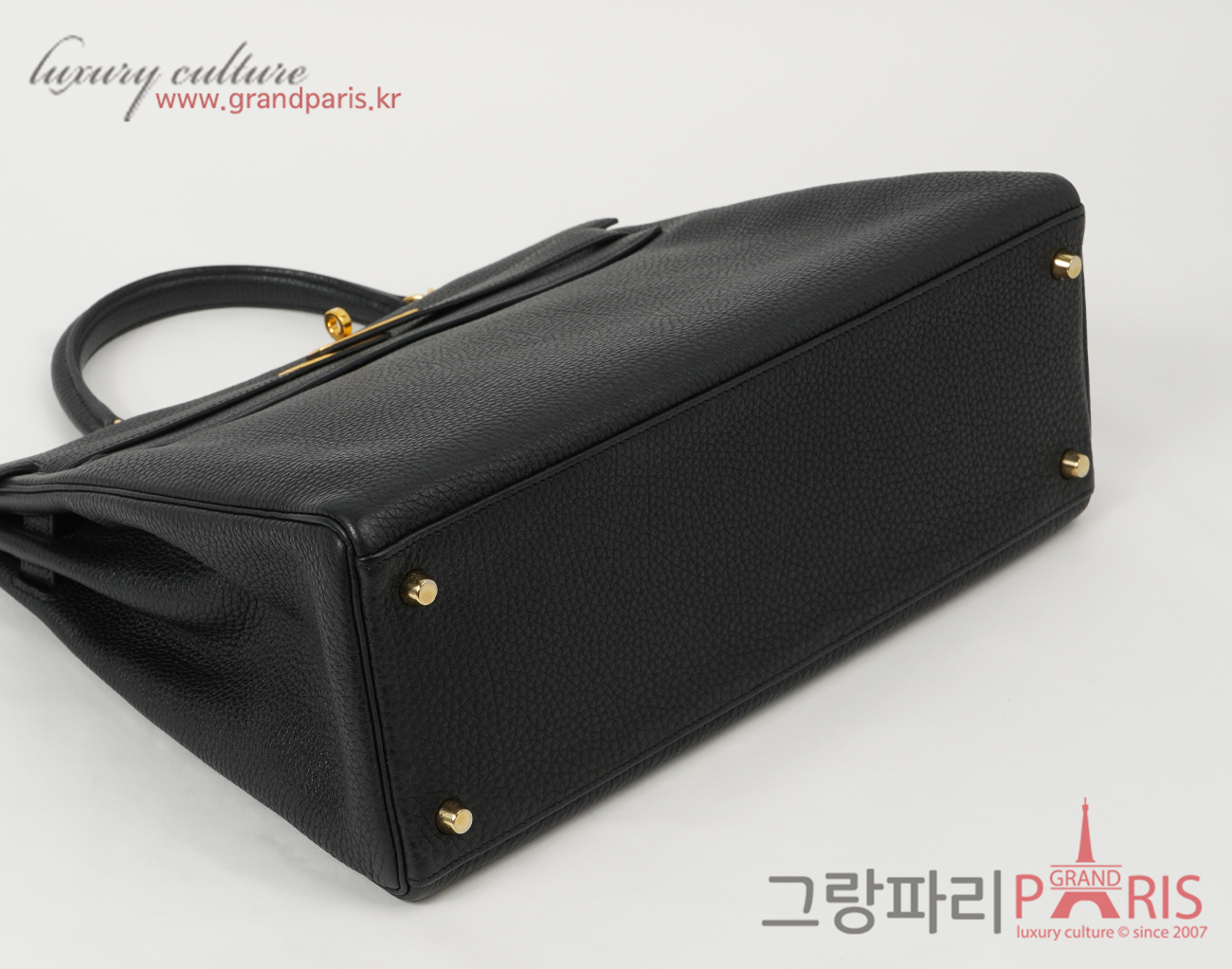 에르메스 켈리 35 블랙 금장 P