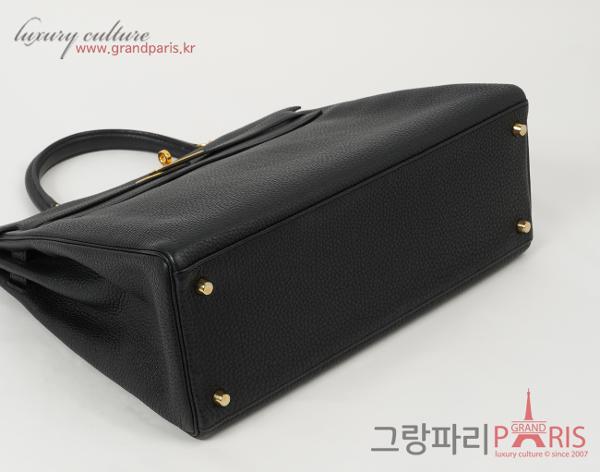 에르메스 켈리 35 블랙 금장 P