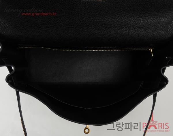 에르메스 켈리 35 블랙 금장 P