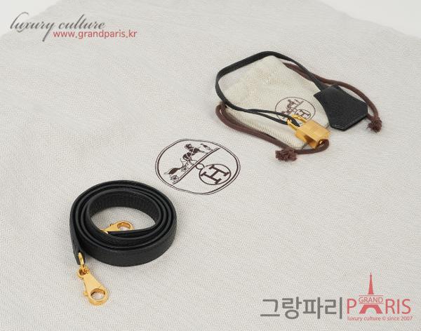 에르메스 켈리 35 블랙 금장 P