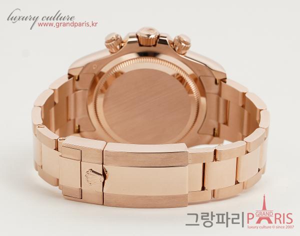 로렉스 데이토나 40mm 로즈골드 블랙 다이얼 126505