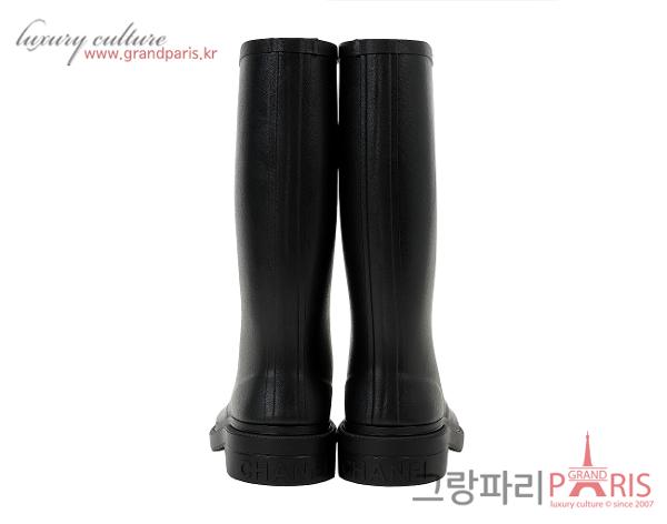샤넬 카우초크 러버 레인부츠 블랙 37