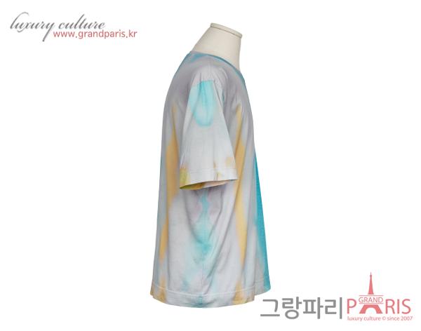 펜디 어스 모노그램 타이다이 티셔츠 블루 멀티컬러 XL