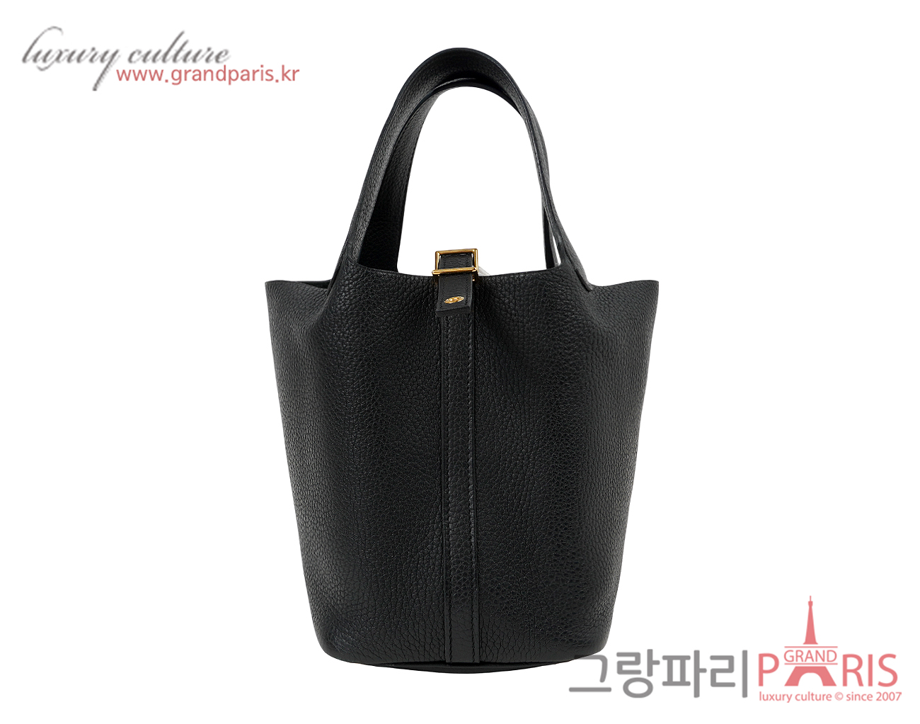 에르메스 피코탄 18 블랙 금장 D