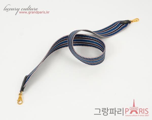 에르메스 상글 카발 50mm 백 스트랩 블루 젤리지 인디고 블랙 금장 85