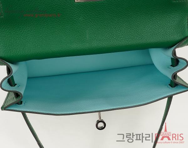 에르메스 켈리단스 베르소 칵투스 블루 제피르 은장 B