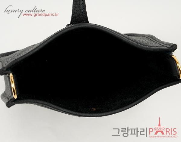 에르메스 미니 에블린 블랙 금장 K