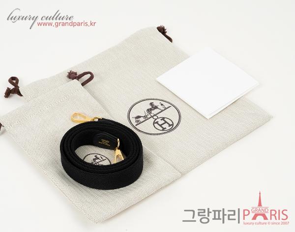 에르메스 미니 에블린 블랙 금장 K