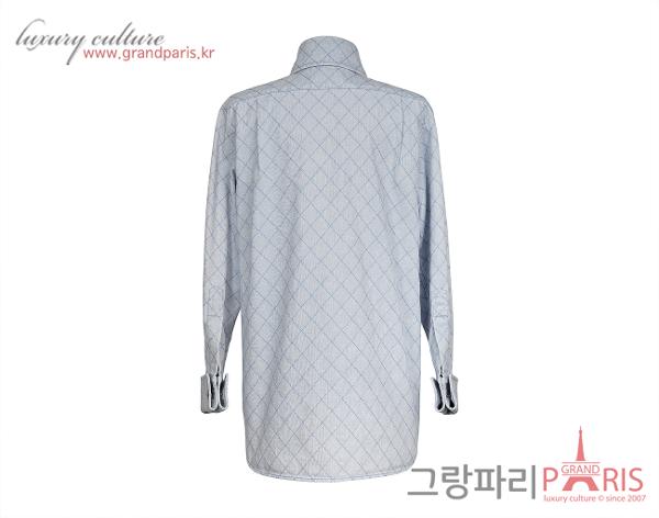 샤넬 퀼티드 데님 재킷 라이트 블루 36