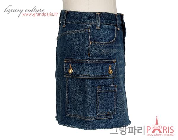 셀린느 데님 카고 미니 스커트 다크 유니온 워시 26