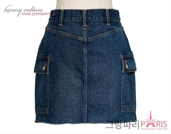 셀린느 데님 카고 미니 스커트 다크 유니온 워시 26