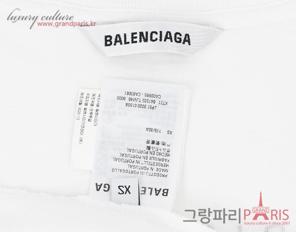 발렌시아가 사크레 쾨르 & 노트르담 오버사이즈 티셔츠 화이트 XS
