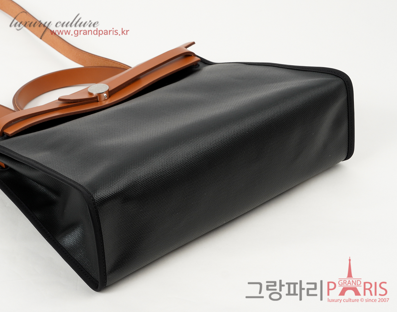 에르메스 에르백 집 31 셀리에 블랙 에크루 포브 은장 K