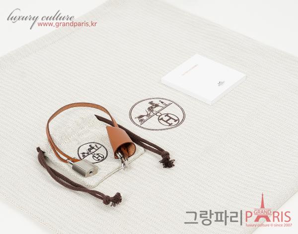 에르메스 에르백 집 31 셀리에 블랙 에크루 포브 은장 K