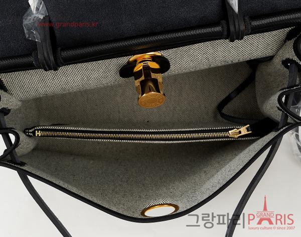에르메스 에르백 집 31 셀리에 블랙 에크루 금장 B