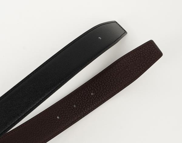 에르메스 H 벨트 리버시블 레더 스트랩 32mm 블랙 쇼콜라 매트 은장 95