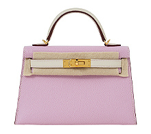 에르메스 미니 켈리 II 스페셜 오더 모브 실베스트레 크레 금장 U 보러가기