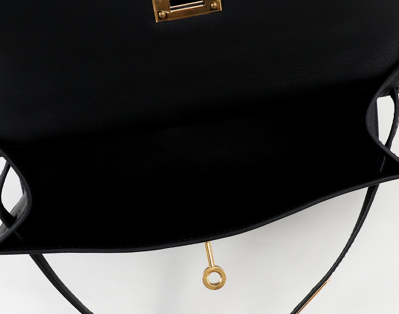 에르메스 켈리 포쉐트 블랙 금장 U