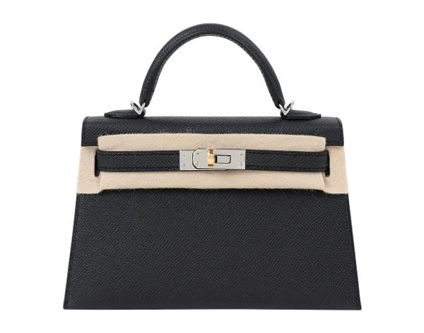 에르메스 미니 켈리 II 블랙 일렉트럼 K