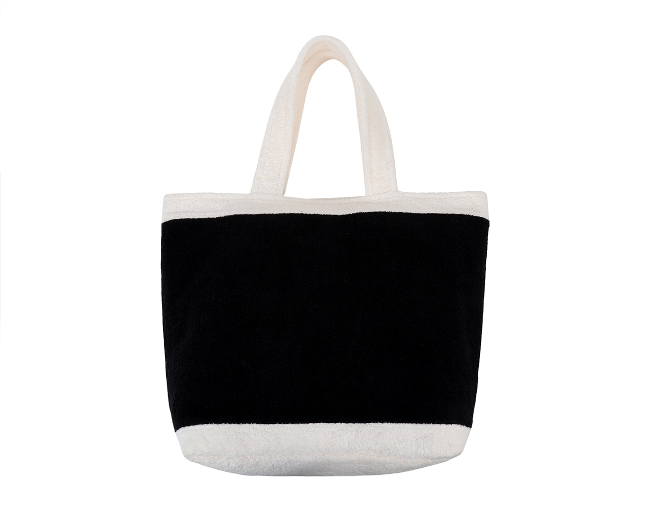 샤넬 비치 타올 토트백 블랙 화이트